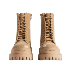 Balenciaga Combat Strike Boot In Brown