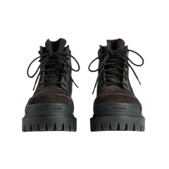 Balenciaga Combat Strike Low Boot In Brown