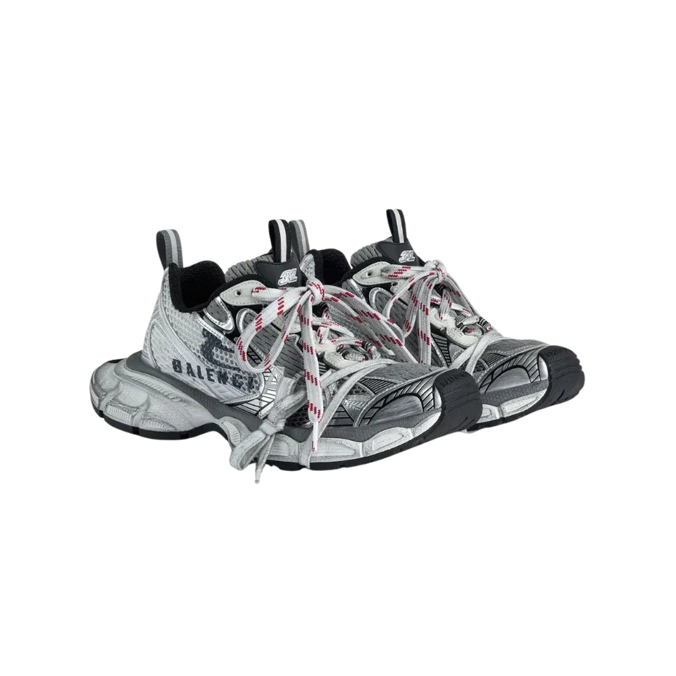 Balenciaga 3XL Split Logo Sneaker In White