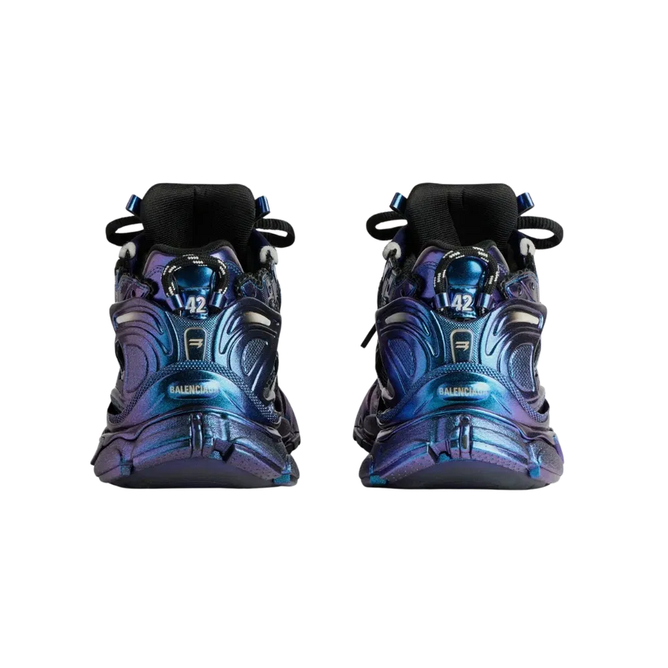 Balenciaga Runner Iridescent Sneaker in Blue