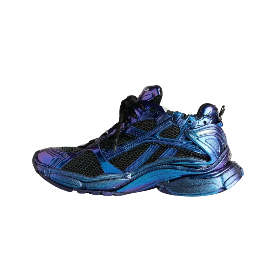 Balenciaga Runner Iridescent Sneaker in Blue