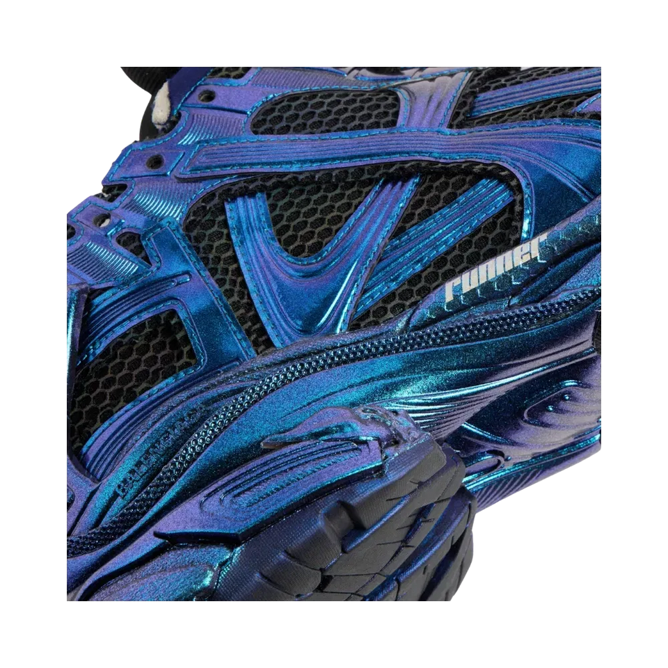 Balenciaga Runner Iridescent Sneaker in Blue
