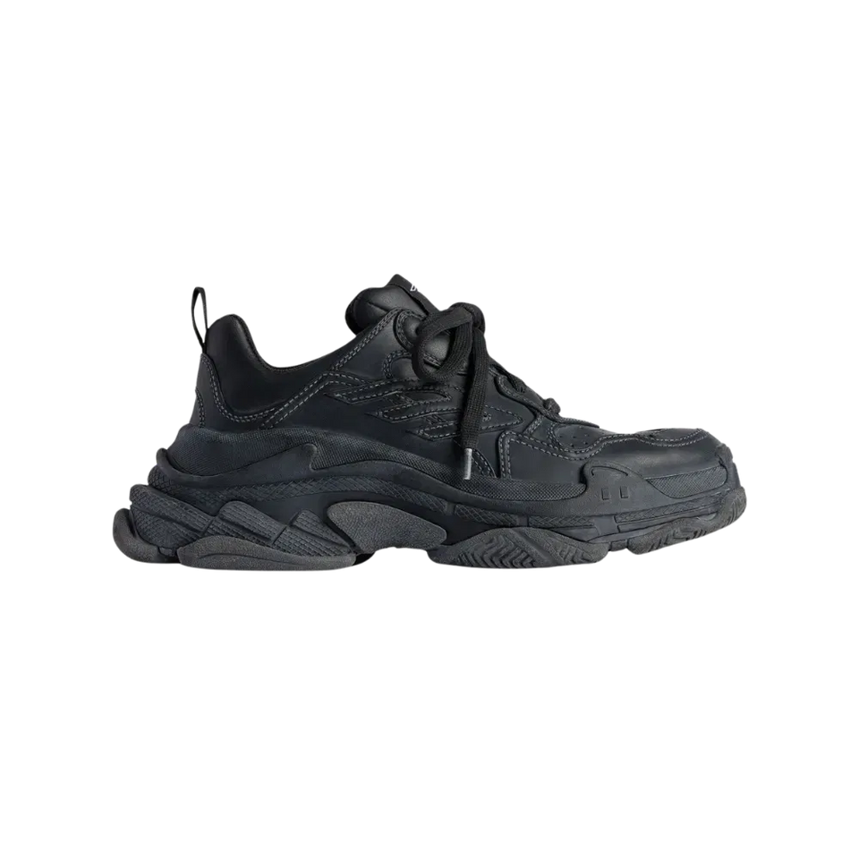 Balenciaga Triple S Sporty Sneaker Worn-Out - Black