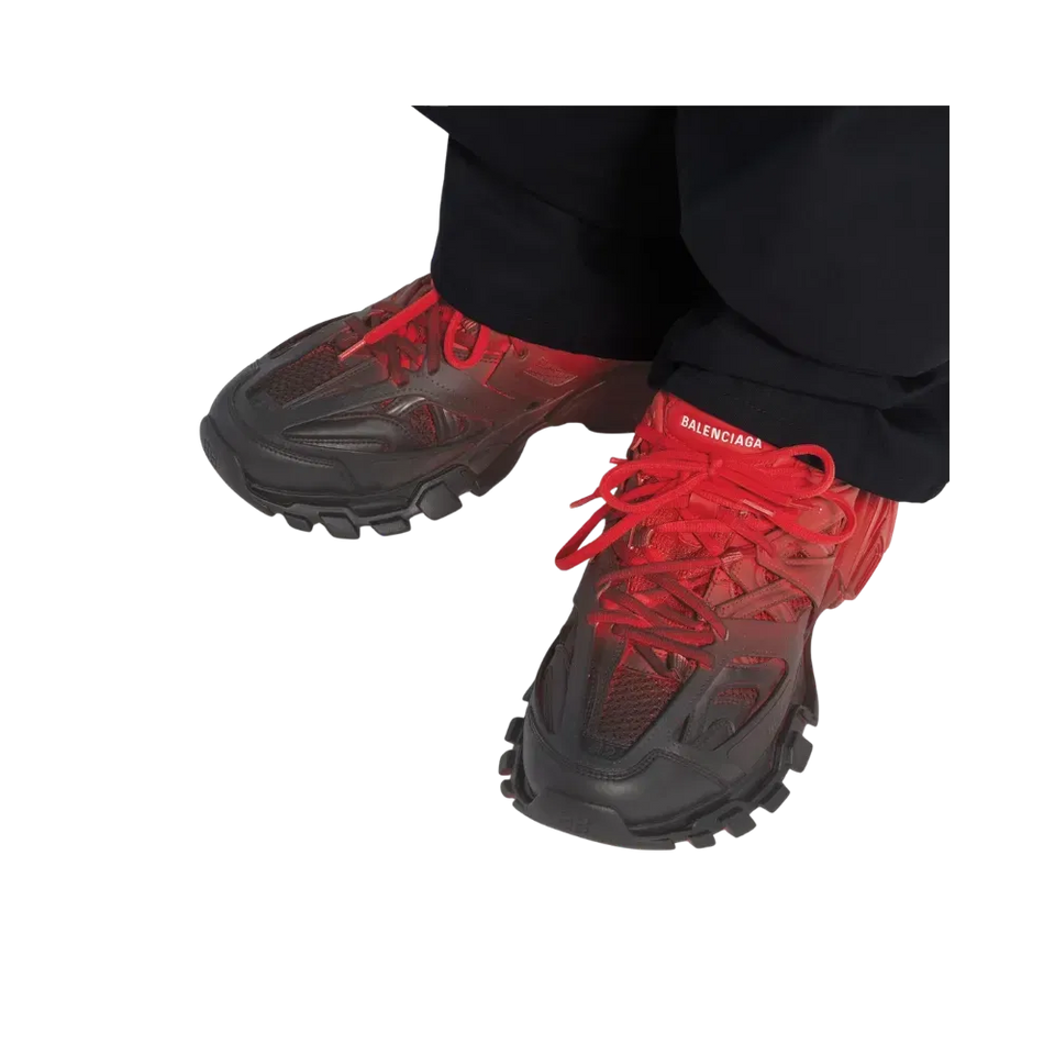 Balenciaga Track Gradient Sneaker In Red