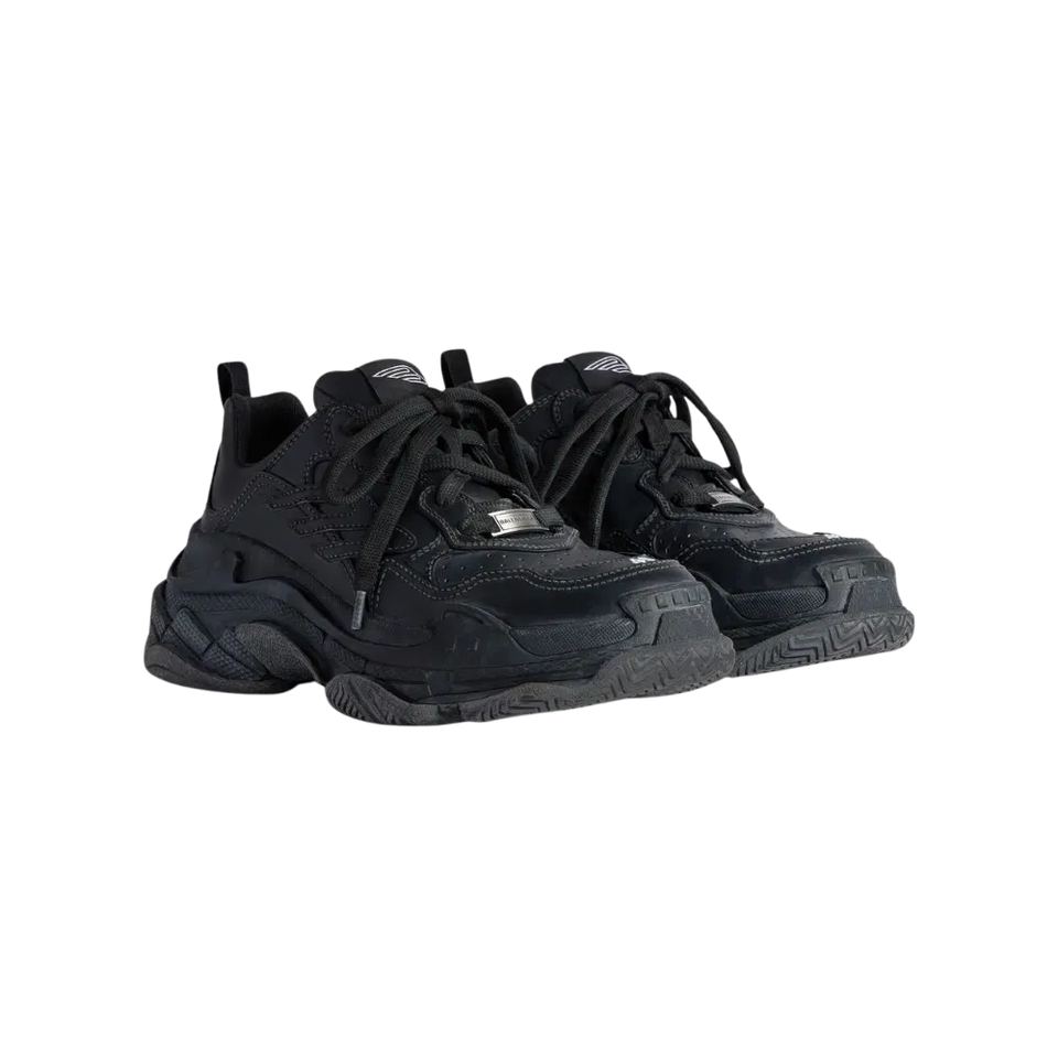Balenciaga Triple S Sporty Sneaker Worn-Out - Black