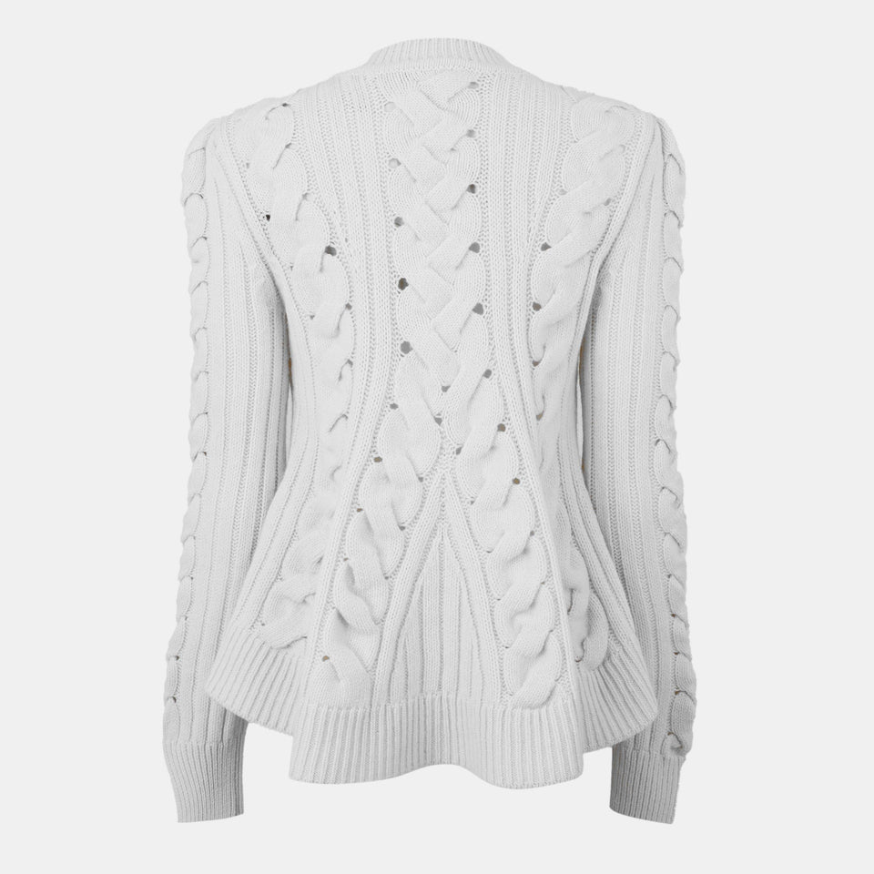Alex Cable Knit Crew Neck Jumper