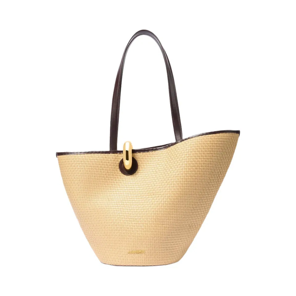 Jacquemus Le Bambola Natural/Dark Brown
