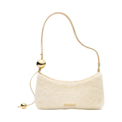Jacquemus The Bisou Perle Beaded Shoulder Bag Off-White