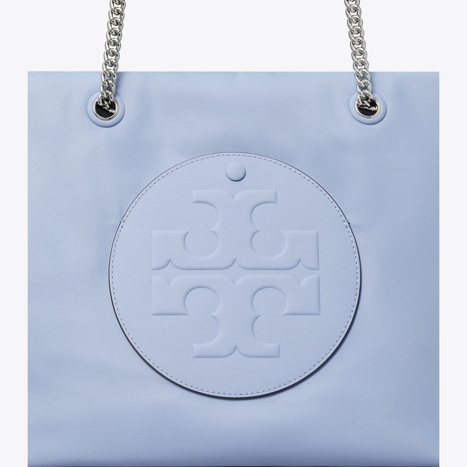 Tory Burch Ella Chain Zip Tote Blue Dawn