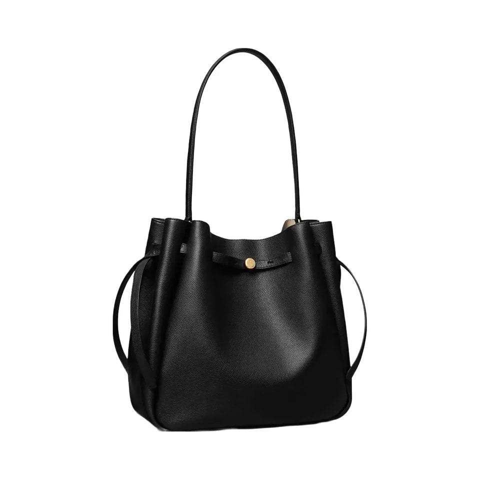 Tory Burch Large Romy Bucket Bag Black