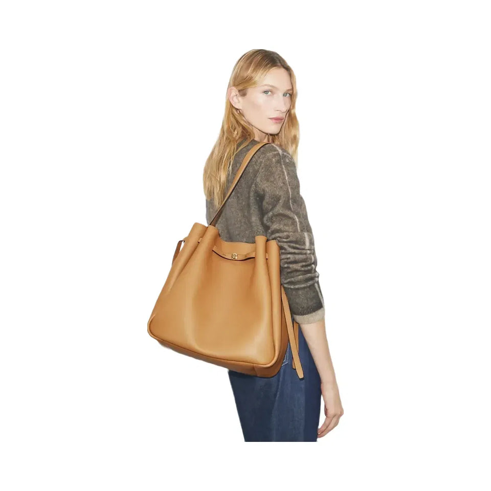 Tory Burch Large Romy Bucket Bag Tiramisu