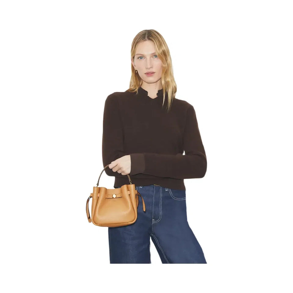 Tory Burch Mini Romy Bucket Bag Tiramisu