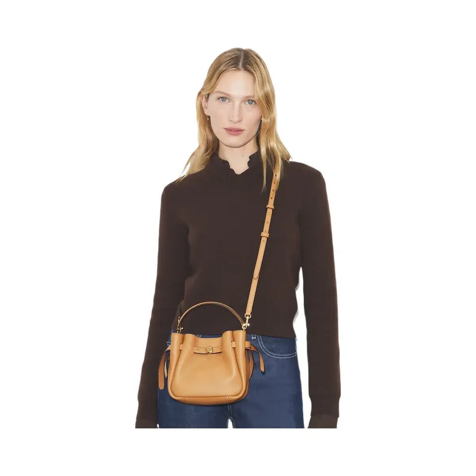 Tory Burch Mini Romy Bucket Bag Tiramisu