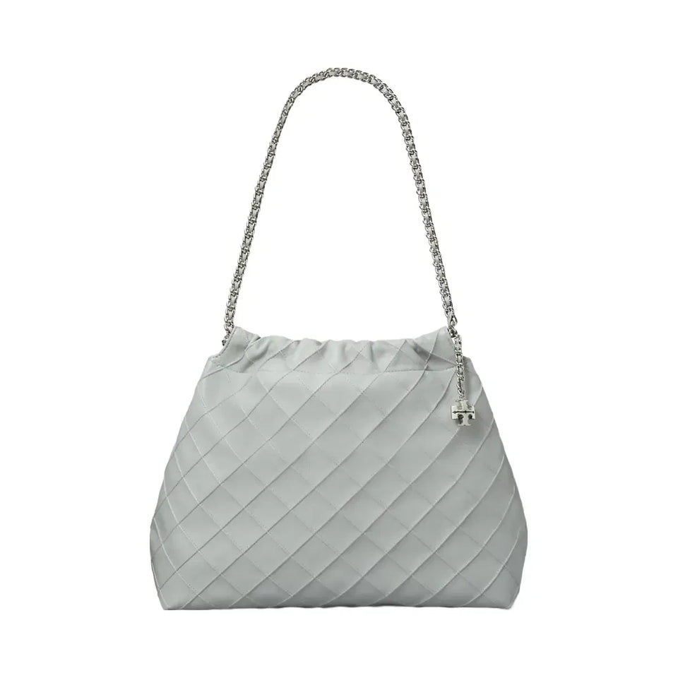 Tory Burch Fleming Soft Hobo Bag Gray