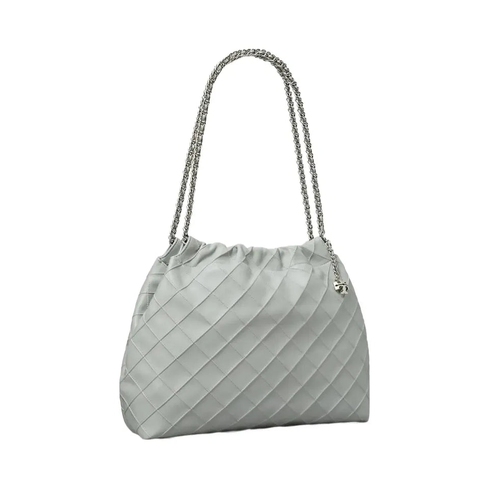 Tory Burch Fleming Soft Hobo Bag Gray