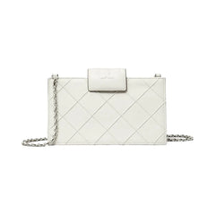 Tory Burch Mini Fleming Crossbody Blanc