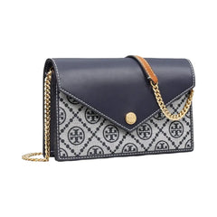 Tory Burch T Monogram Envelope Crossbody Tory Navy