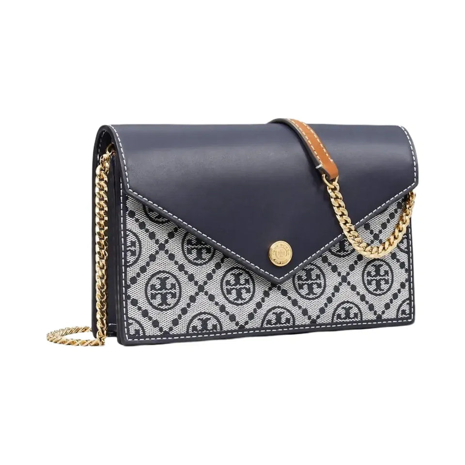 Tory Burch T Monogram Envelope Crossbody Tory Navy