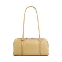 Tory Burch Small Marshmallow Satchel Coconut Shell/ Classic Brown