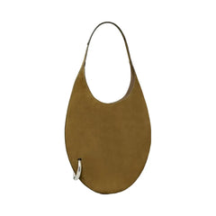 Tory Burch Pierced Suede Bag Deep Olive