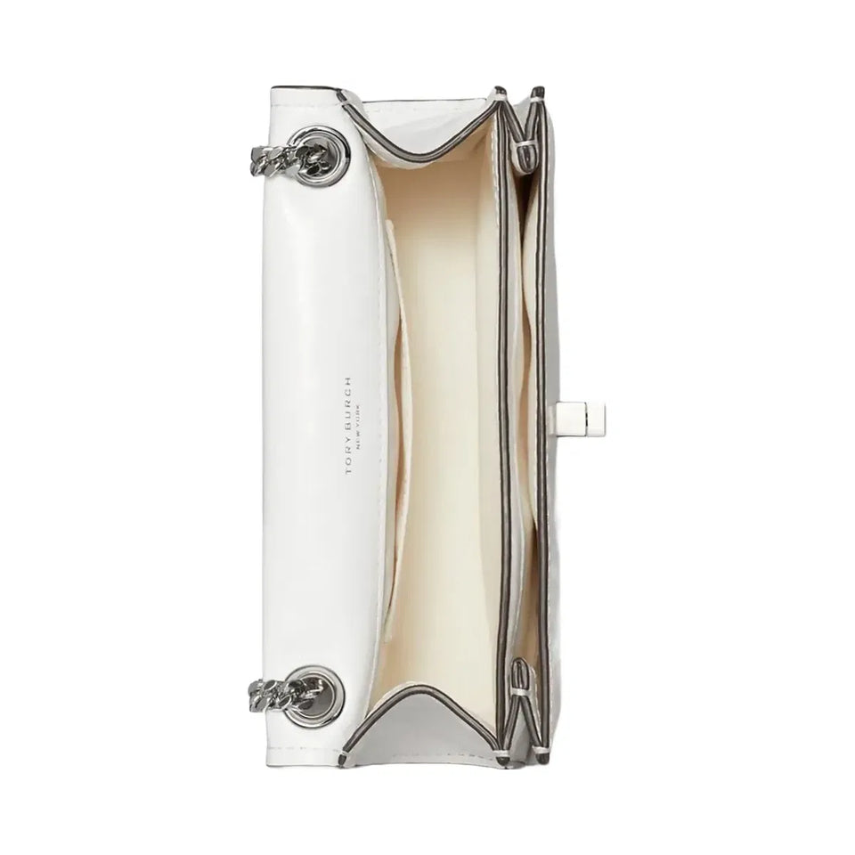 Tory Burch Mini Kira Turnlock Shoulder Bag BIANCO