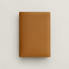 Hermes Calvi Duo Compact Card Holder Jaune Citron