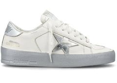 Golden Goose Stardan White Silver-Tone Womens