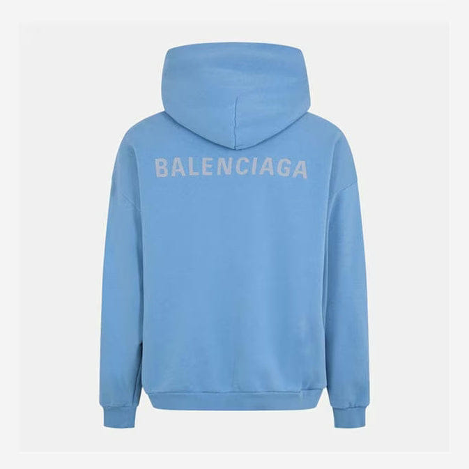 Balenciaga Men's Medium Hoodie Blue