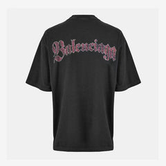 Balenciaga Men's Bal Spiral Regular Fit T-Shirt
