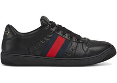 Gucci Screener Black Leather Gg Embossed
