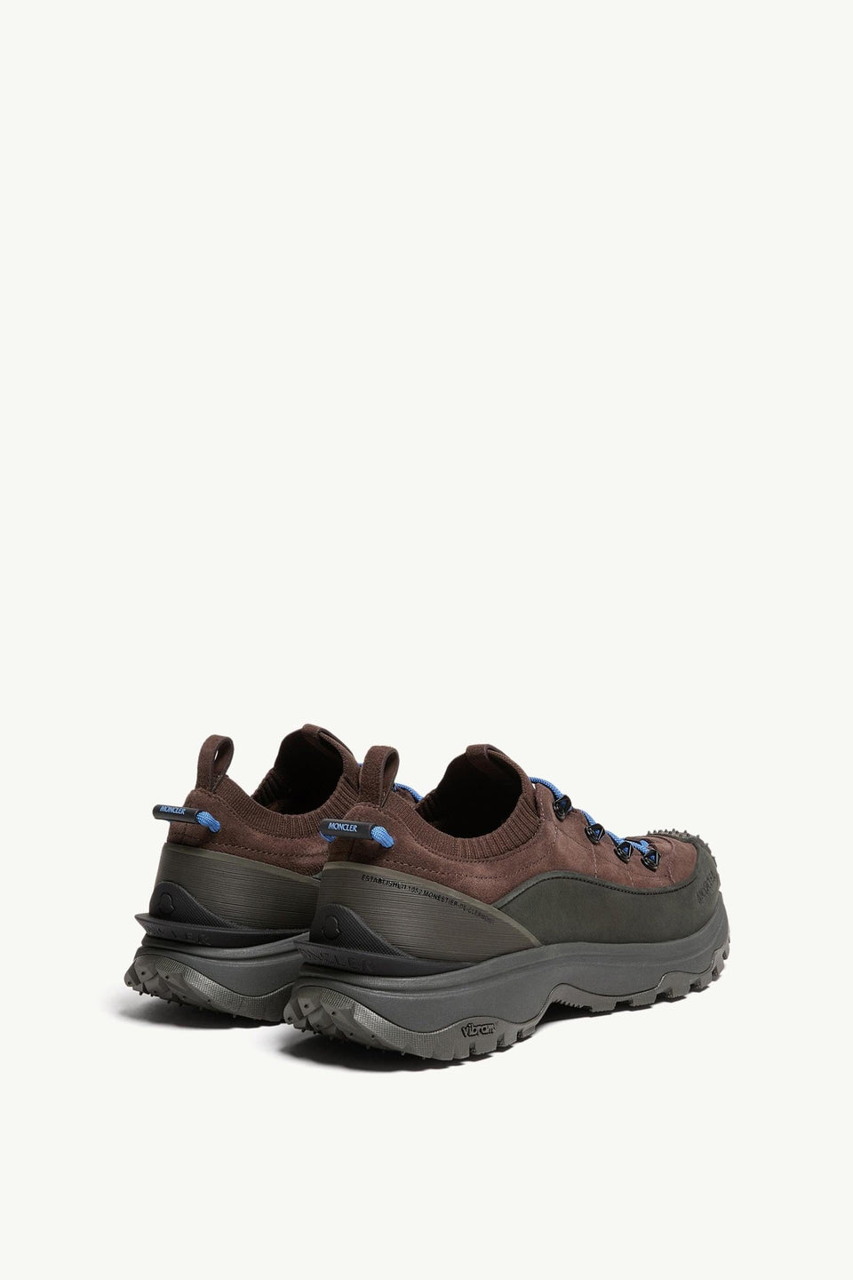 Moncler Trailgrip Lite3  Suede Sneakers Brown