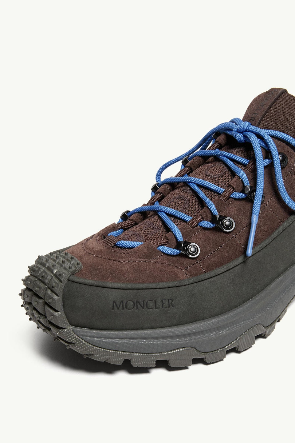 Moncler Trailgrip Lite3  Suede Sneakers Brown