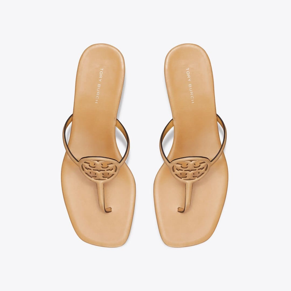 Tory Burch Miller Capri Kitten Heel HONEYCOMB TAN / HONEYCOMB TAN