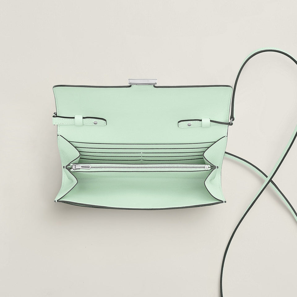 Hermes Constance To Go Wallet Bleu Thalassa