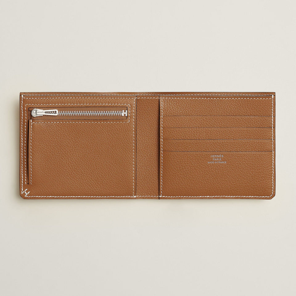 Hermes H Sellier Compact Wallet Noir