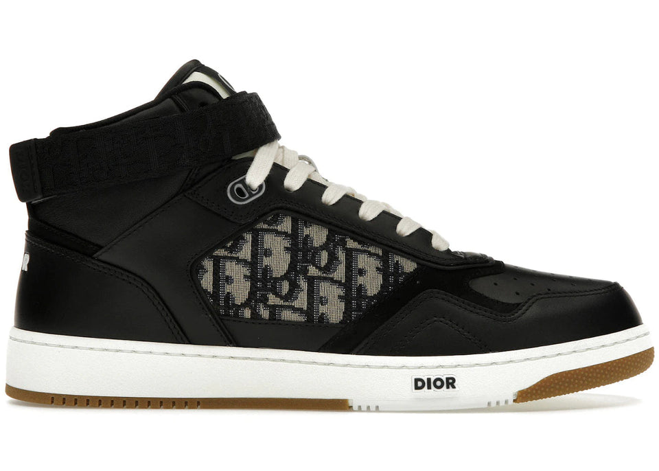 Dior B27 High Black Beige White Black Dior Oblique Jacquard