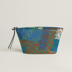 Hermes Silky Pouch 27 Bleu Zellige