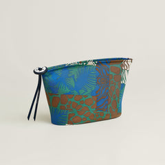 Hermes Silky Pouch 27 Bleu Zellige