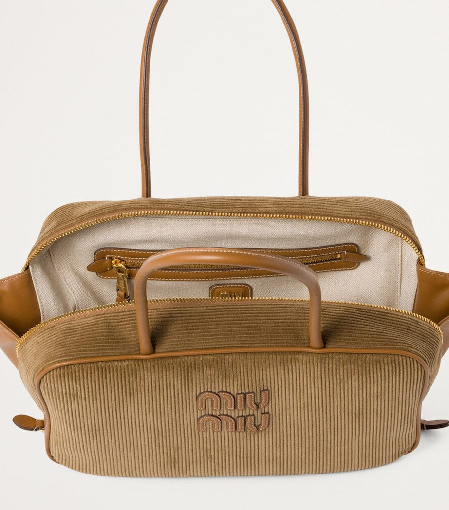 Corduroy Beau Top-Handle Bag