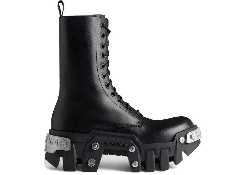 Balenciaga Bulldozer Lace-up Boot Black