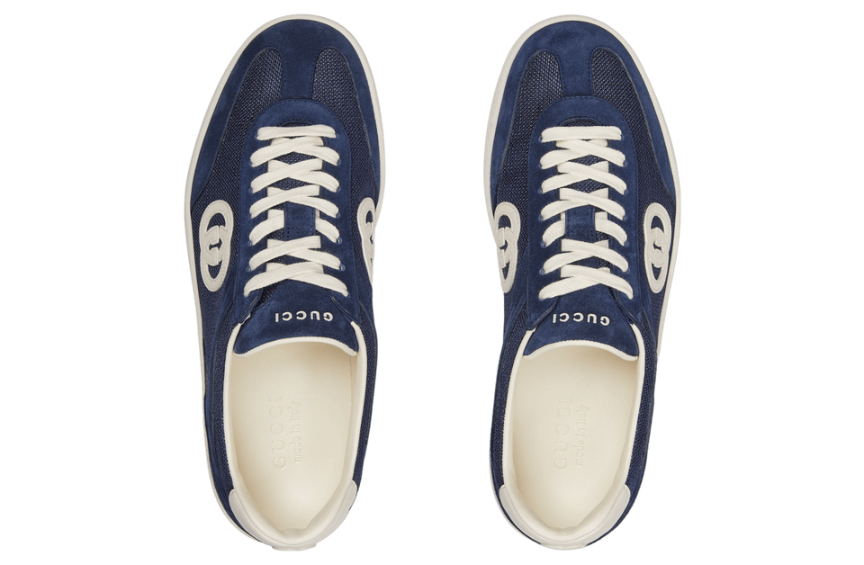 Gucci Interlocking G Sneaker Blue Suede