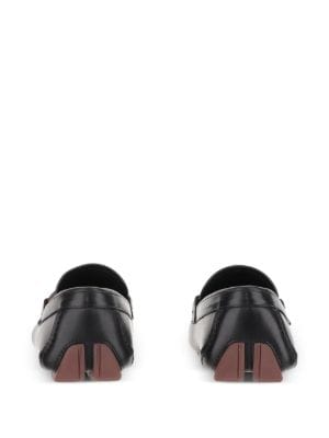 Ferragamo Gancini-detail leather loafers