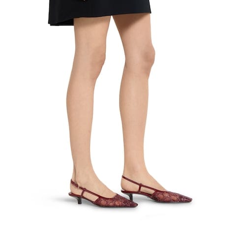 Women's GG crystal slingback pump