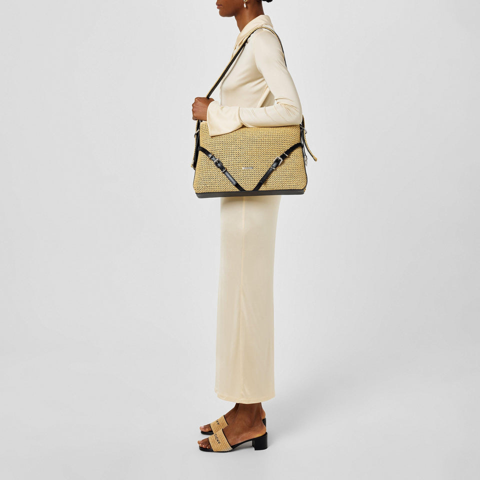 Voyou Calfskin Leather Medium Hobo Bag