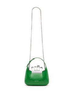 The Jewelled Hobo leather Mini Bag