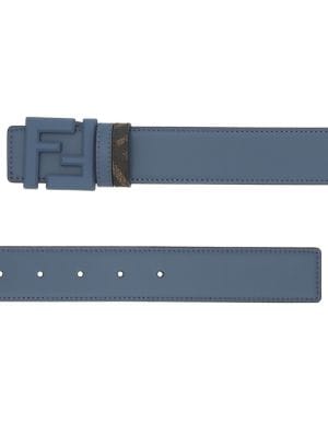 FENDI FF-logo leather belt