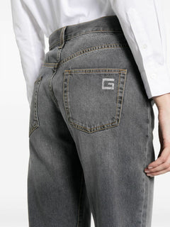 Gucci Grey Straight-Leg Jeans