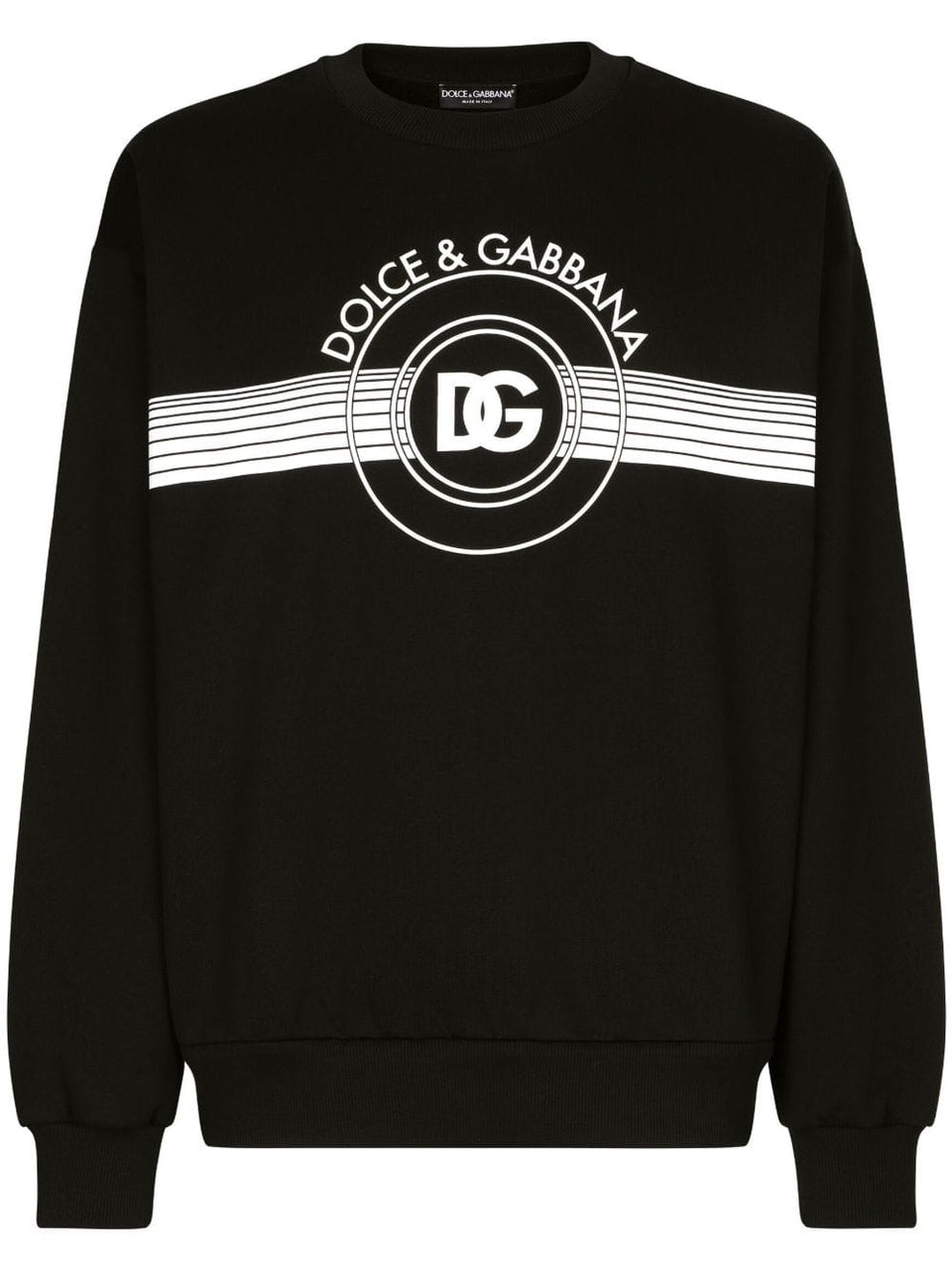 Dolce & Gabbana logo-print long-sleeved cotton sweatshirt
