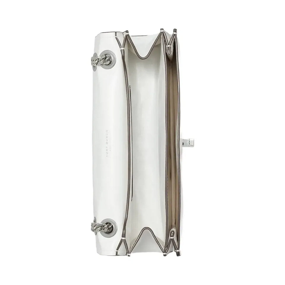 Tory Burch Kira Turnlock Shoulder Bag BIANCO