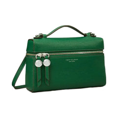 Tory Burch Slim Romy Top Handle Bag Dark Kale